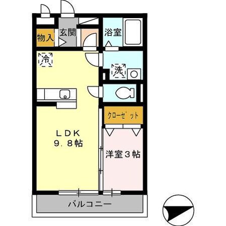 SEJOURウエノの物件間取画像